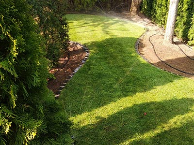 Rollrasen mit Hunter Bewässerung